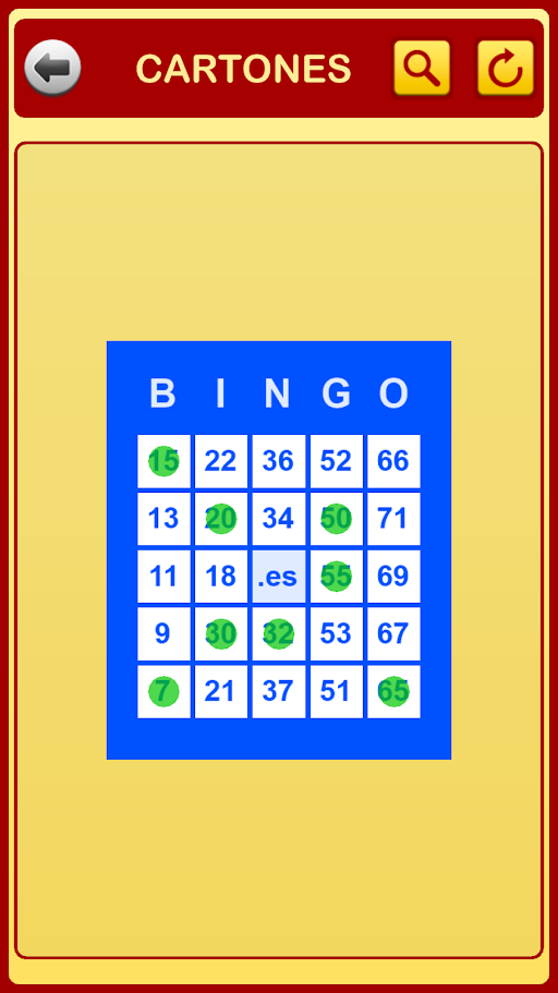 App Cartones de Bingo - Usa tu móvil o tablet como un cartón de bingo